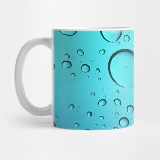 Blue Rainbow Color Water Droplets Pattern Mug